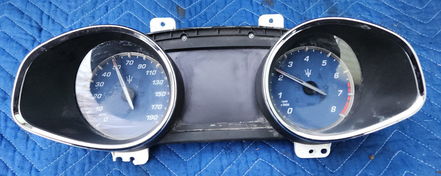 2014 2015 2016 2017  MASERATI QUATTROPORTE SPEEDOMETER INSTRUMENT 670009148 OEM