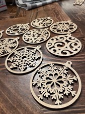 wood christmas ornaments