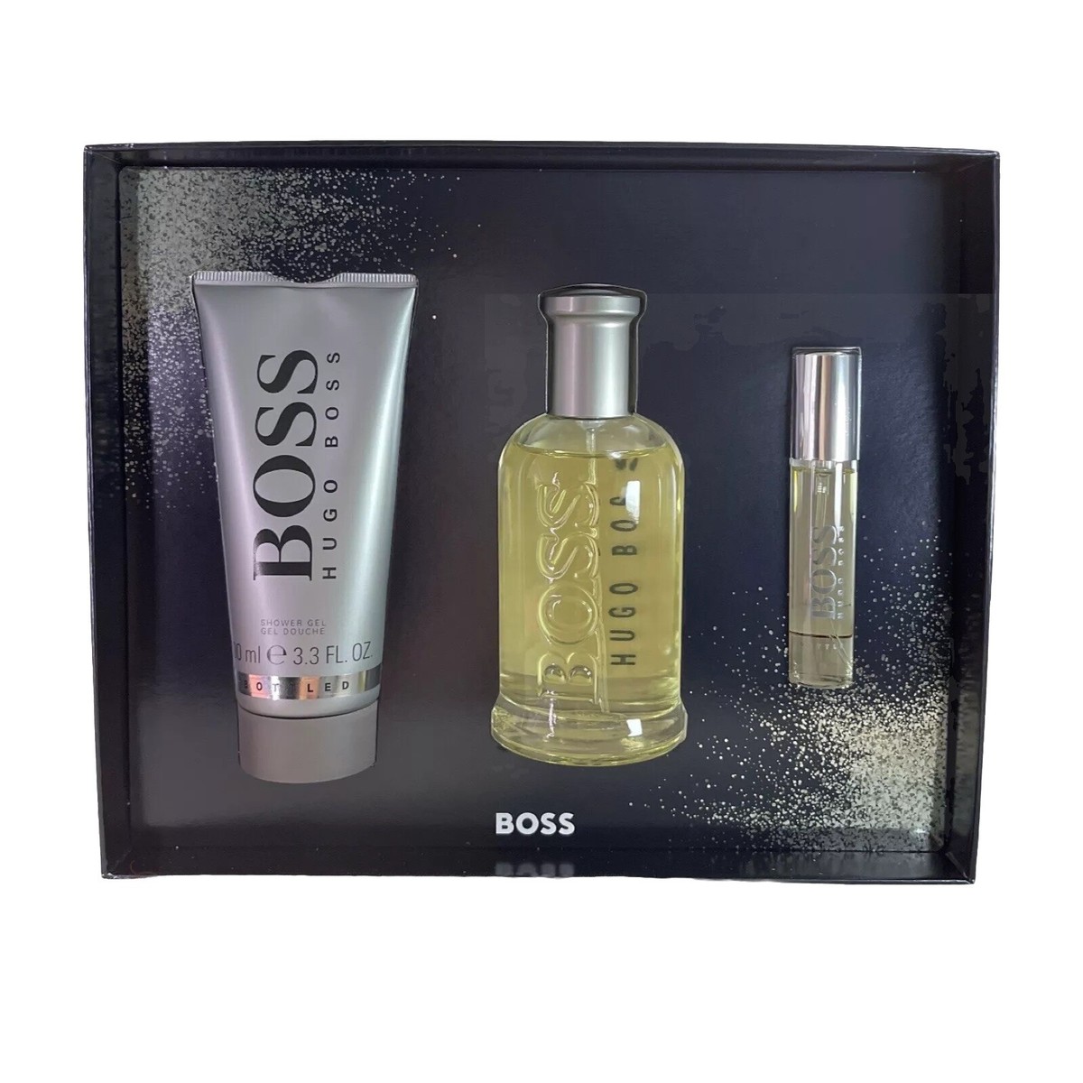 Hugo Boss- Boss Bottled 3 PIECE GIFT SET - 3.3 OZ EAU DE TOILETTE SPRAY NEW BOX | eBay