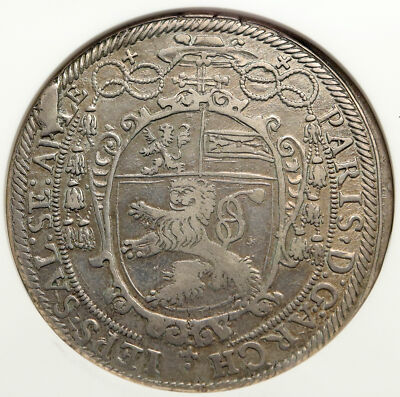1621 AUSTRIA Salzburg SAINT RUPERT Antique Silver Taler Austrian