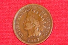 1907, Rare Old Antique, Indian Head Penny, (119 Years Old), US Collection Coin..