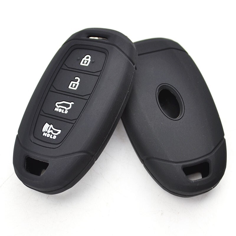 Fit HYUNDAI Accent Kona 4 Button Remote Smart Key Fob Silicone Skin Case Cover - Foto 6