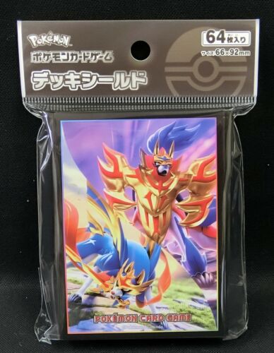 Pokemon Card Sword and Shield Zacian and Zamazenta Sleeve Pack (64) Japanese - Picture 1 of 2