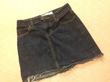 Girls Dark Wash Jean Skirt Paper Denim Cloth Size 13 - 14 Children Large Kids