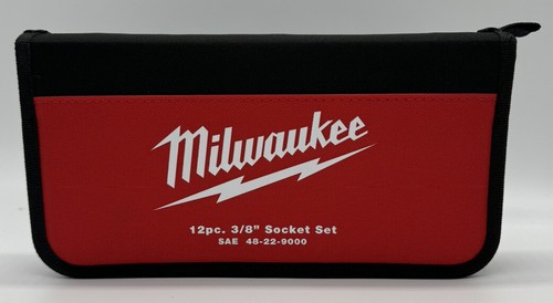 Milwaukee 48-22-9000 Socket Set - Red (Pack of 12)
