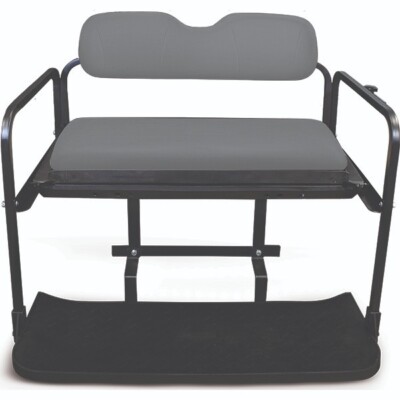 Club Car Precedent & Tempo Golf Cart RHOX 100 Fold Down Back Seat Kit Gray Seat