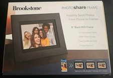 Brookstone PhotoShare 8" Smart Digital Picture Frame WiFi, 8 GB, HD Touchscreen