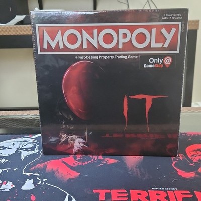 USAopoly Monopoly IT Pennywise Edition Board Game 2019 Bonus Bev's Key Token