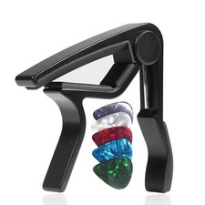 WINGO Guitar Capo for 8.0 x 7.8 x 1.2 cm / 3.2 x 3.1 x 0.47 In, Black