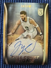 2023-24 Topps Three - Full Court Signs Jayson Tatum #fcs-jt /49 (au)