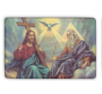 Holy Trinity in a heavenly environment 2'' x 3'' MAGNET Refrigerator Locker Image