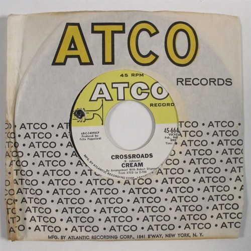 Rock 45 CREAM Crossroads ATCO VG++ h