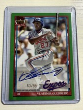 2026 Topps Series 1 Vladimir Guerrero 1991 Auto 53/99 🔥🔥🔥🔥