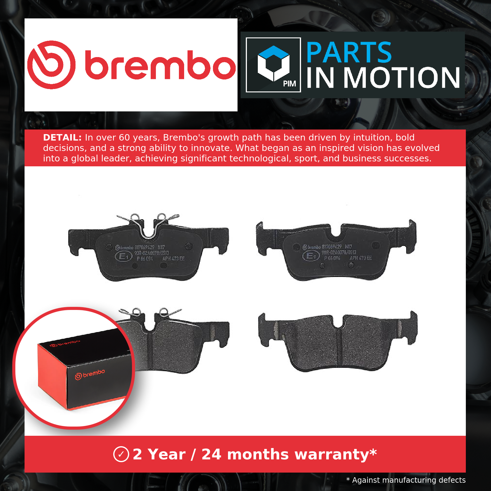 Brake Pads Set fits BMW X2 F39 2.0D Rear 2017 on Brembo 34201543683 34206885547 - Image 18
