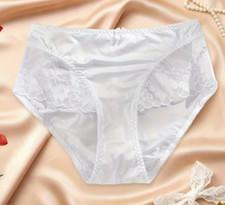 Glossy Wet Look Satin Bikini Brief Panties LOT of 4 XL