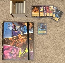 Disney Lorcana The First Chapter Complete Set 204/204 With Binder and Promo Card