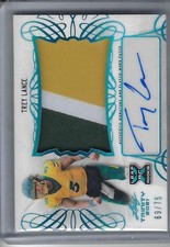 Trey Lance 2021 Leaf Trinity RPA Rookie Patch Auto #PA-TL2  49ers 69/75