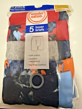 New Wonder Nation Boys Boxer Briefs Underwear 5pair/pack Large