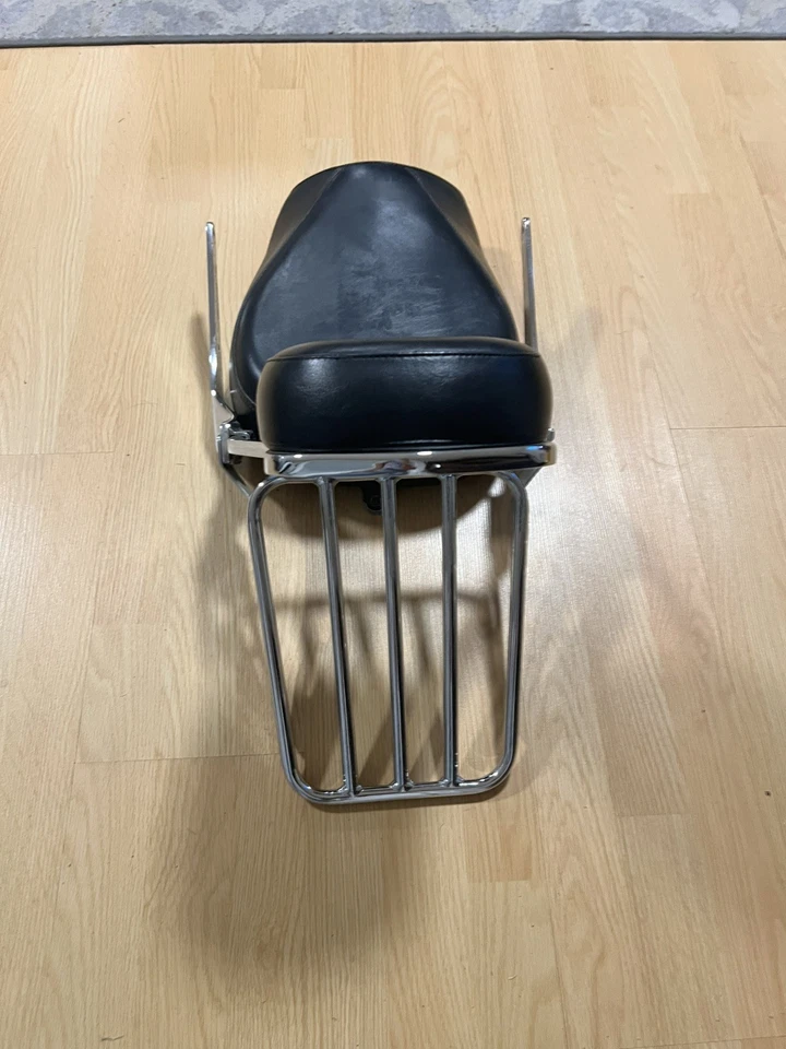 Portaequipajes asiento moto clásico Kawasaki Vulcan 1600 y barra Sissy 2005 Foto 3 de 4