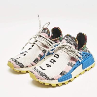 Pharrell Williams x Adidas Multicolor Knit Fabric NMD Hu Solar