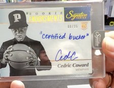 2026 Panini Signature Series Cedric Coward AutoRookie Endorsements /25 inscribed
