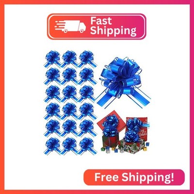 WILLBOND 20 Pieces 6 Inch Pull Bows Gift Wrapping Ribbon Pull Bows for Valentine