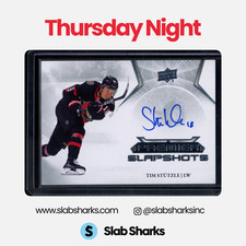 2022 UPPER DECK PREMIER #PSA-TS TIM STUTZLE SLAPSHOTS AUTO SP