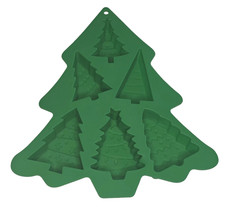 Me Myself & Elf Silicone Baking Mold Christmas Tree Shaped Used
