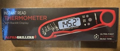 Alpha Grillers Digital Meat Thermometer - Instant Read for Grill, Oven, AirFryer