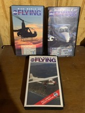 Set of 3 1988-89 ABC Wide World of Flying VHS...