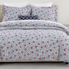 DAUAOTO King Size Patterned Duvet Cover Set - 104"x90" Cover  2 Shams, 100 ...