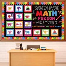 Math Bulletin Board Math Teacher Classroom Bulletin Board Decoration Mathemat...