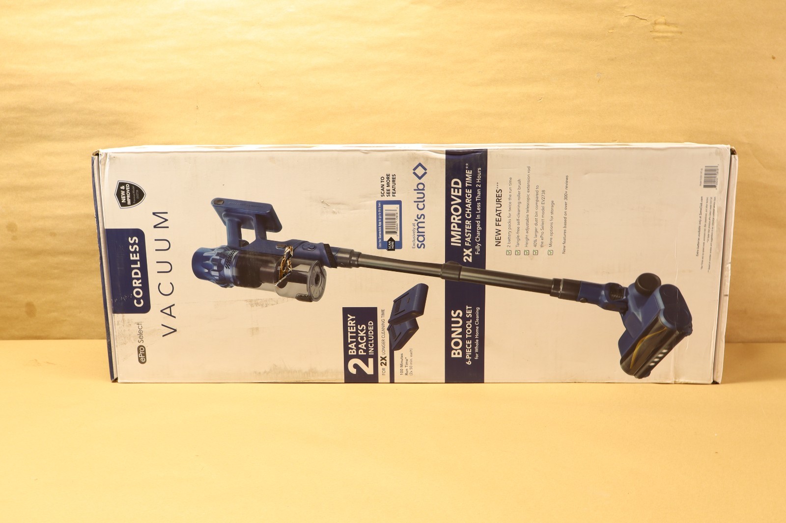 ePro Select Cordless Stick Vacuum with 2 Batteries, 6 Tools