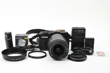  Near Mint Canon EOS M Black 22-55mm Lens EF-EOS M Adapter Grip JAPAN 2890130