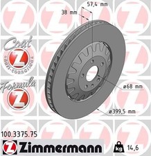 ZIMMERMANN Bremsscheibe 100.3375.75 für AUDI VW ZIMMERMANN Bremsscheibe 100.3375.75 für AUDI VW