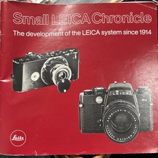 Small Leica Chronicle: Development of the Leica System Since 1914 Excellent Cond