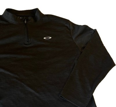 Oakley O Hydrolix Quarter Zip Pullover Men s XL Graphite Gray Sweatshirt