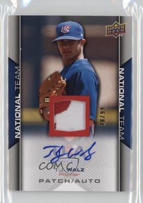 2009 Upper Deck USA Baseball Box Set 78/99 TJ Walz #USA-71 Patch Auto 05qn