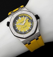 Mint Audemars Piguet Royal Oak Offshore Diver Funky Colors Yellow 15710ST 12