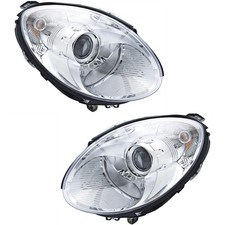 Set-h57263037061 Hella Headlights Lamps Set Of 2  Driver & Passenger Side Pair