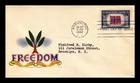 US COVER NORWAY OVERRUN COUNTRIES FDC SCOTT 911 WWII PATRIOTIC MINKUS CACHET