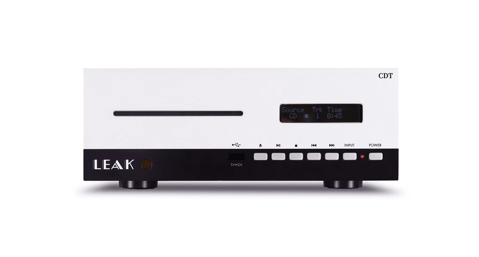 Slot‑Loading CD‑Transport, USB, koax/optisch Ausgängen – LEAK CDT Silber WIE NEU - Bild 2 von 3