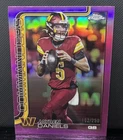 2025 Topps Chrome - Rookies Jayden Daniels #295 Pink Refractor 162/250