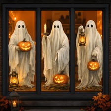 Halloween Decorations - Ghost Window Clings for Halloween Party Decor