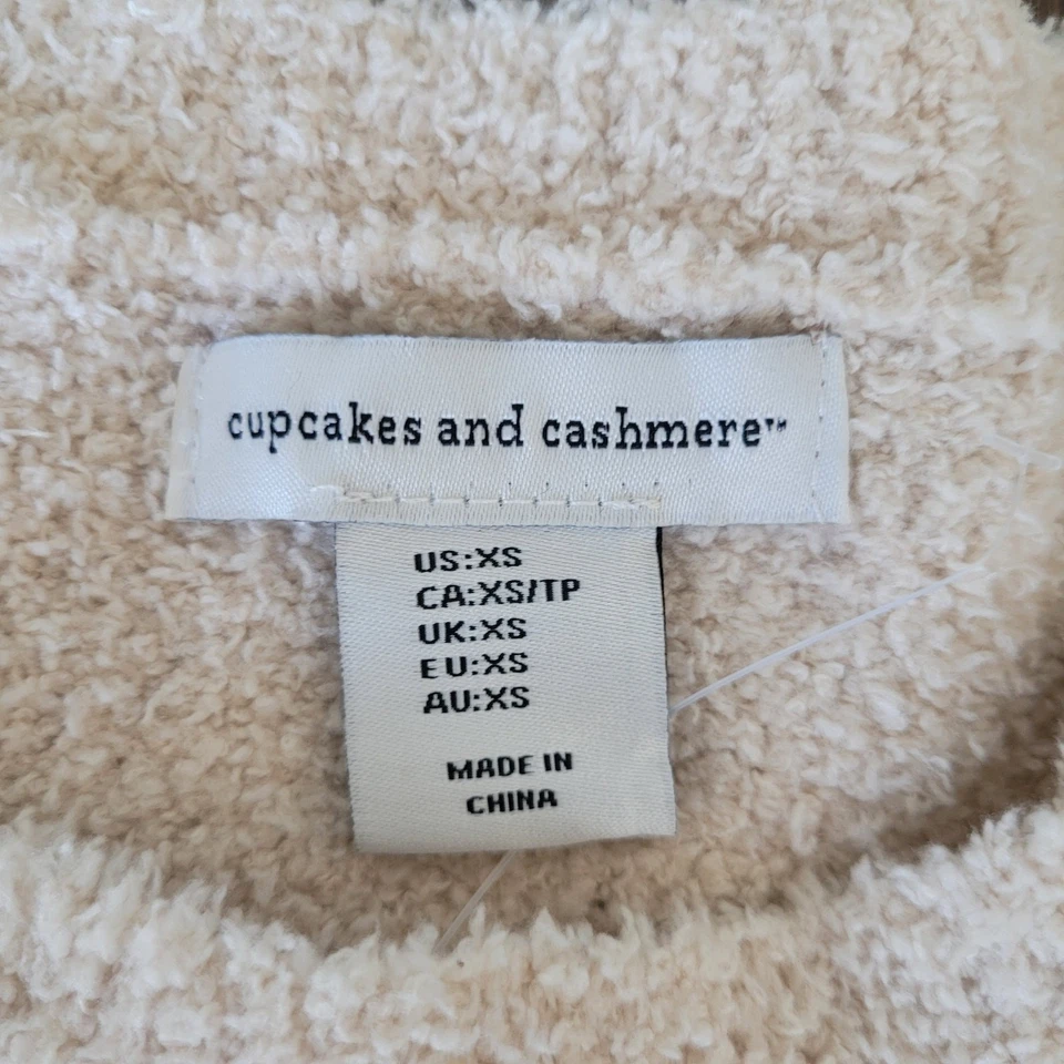 NUEVO CON ETIQUETAS Cupcakes y Cachemira Para Mujer XS Top Recortado Acogedor Prendas para Dormir Íntimas Suave Foto 3 de 4