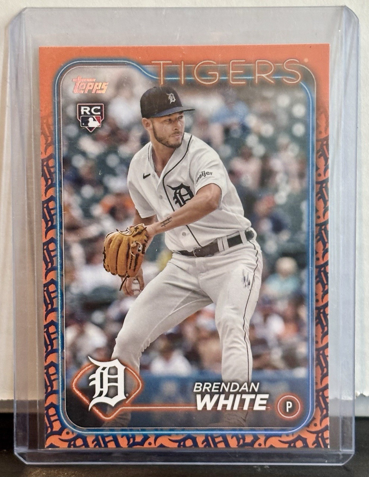 2024 Topps Brendan White RC Team Color Border Variation Rookie # 8 Tigers SP