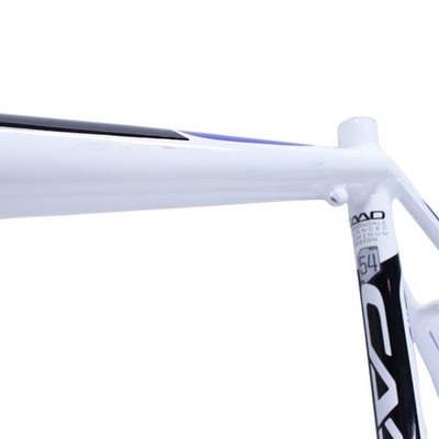 Cannondale CAAD8 54cm Frame/Fork White/Black/Blue Top Tube Dent