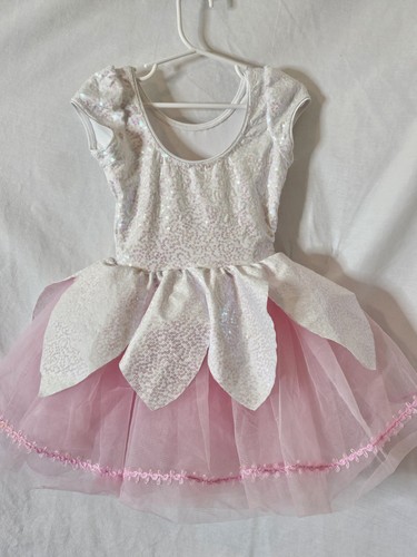 Beautiful Sparkly Petal PINK Tulle Special Occasion Dress Size Small Child - Picture 5 of 7