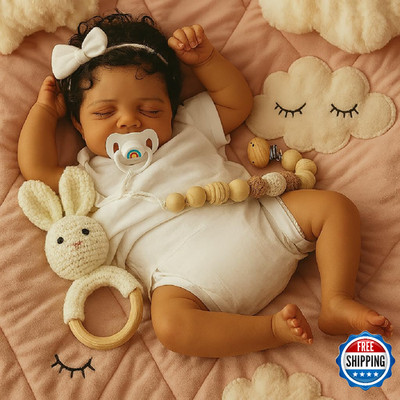 SCOM Reborn Baby Dolls Black Boy- 18 Inch Realistic Newborn Dolls Newborn Baby D