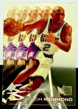 MITCH RICHMOND (HOF) 1995-96 FLEER METAL NM/MT SLICK SILVER INSERT #7-LOOK!!